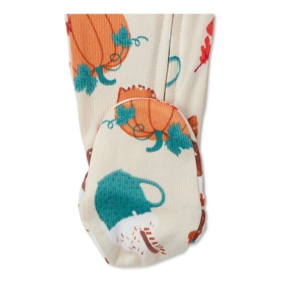 Thanksgiving Way to Celebrate Baby Boy and Girl Unisex Blanket sleeper 0-3m - Picture 3 of 4